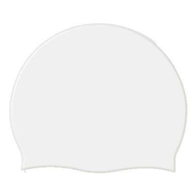 Silicone swim cap - white