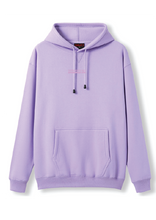 PUFF PRINT SWIMMING STROKE HOODIE - MAUVE/MAUVE