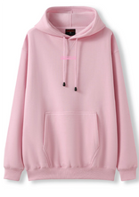 PUFF PRINT SWIMMING STROKE HOODIE - PINK/PINK