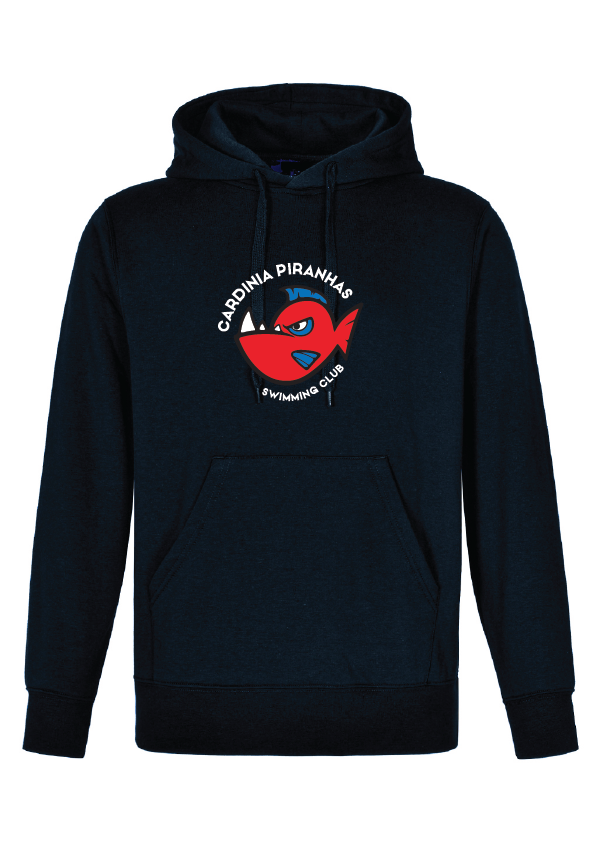 Cardinia piranhas swim club classic hoodie - navy