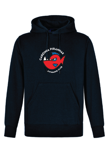 Cardinia piranhas swim club classic hoodie - navy