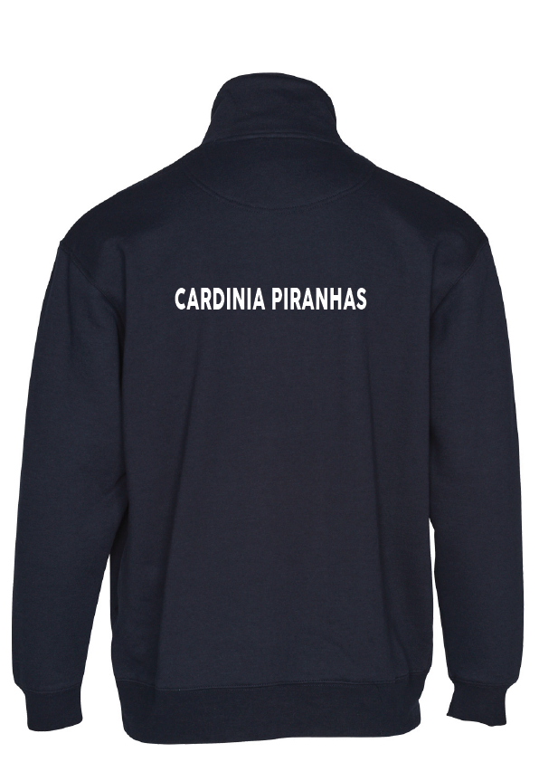 Cardinia Piranhas Swim Club  1/4 Zip Sweat - Navy
