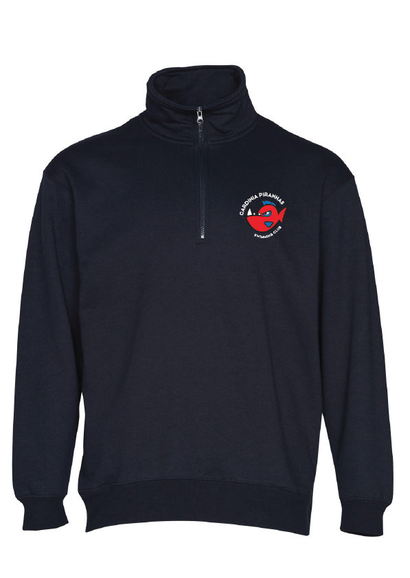 Cardinia Piranhas Swim Club  1/4 Zip Sweat - Navy