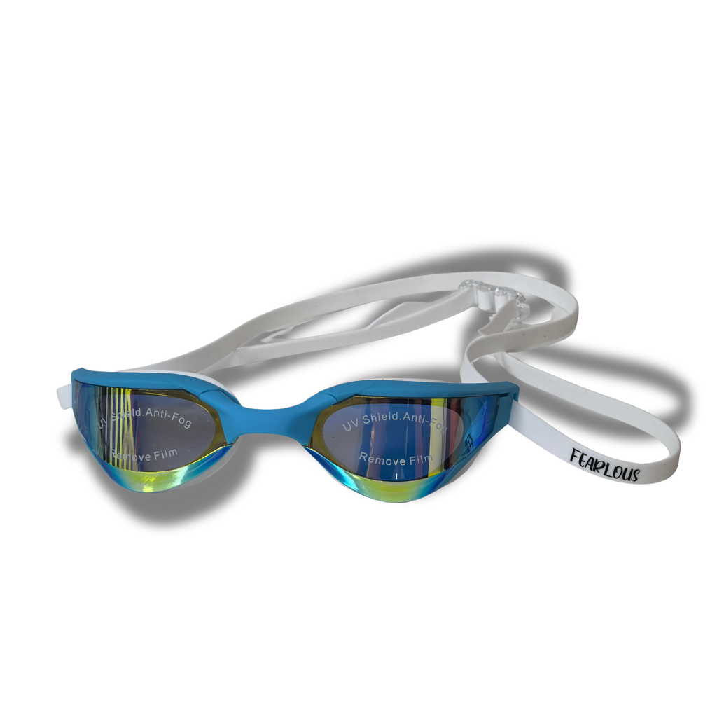 FEARLOUS Goggles - LEOPARD - AQUA/WHITE