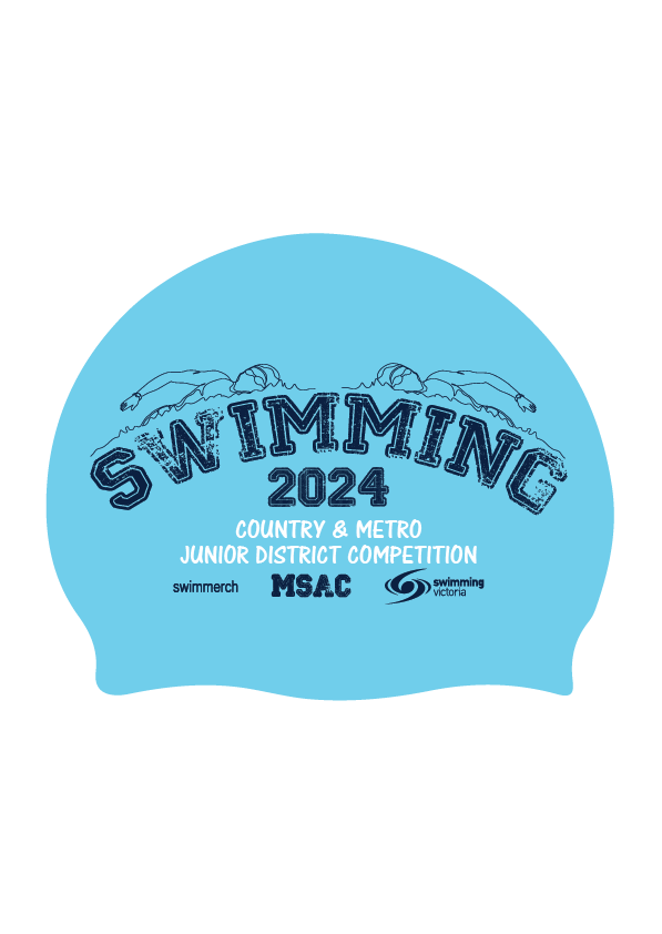 2024 METRO & COUNTRY JUNIOR DISTRICT COMPETITION SILICONE SWIM CAP