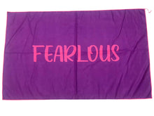 FEARLOUS Micro Fibre Towel - Red/Azure Blue