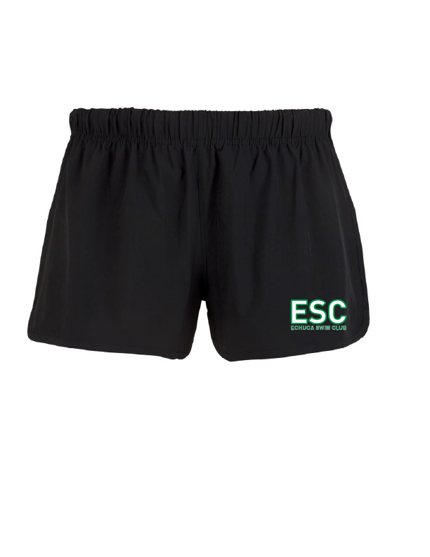 Echuca S.C.  4 x STRETCH SHORTS - Women's - Black