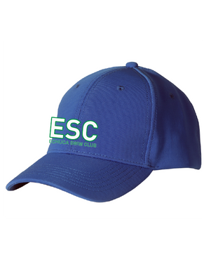 ECHUCA SWIM CLUB PEAK CAP BLUE