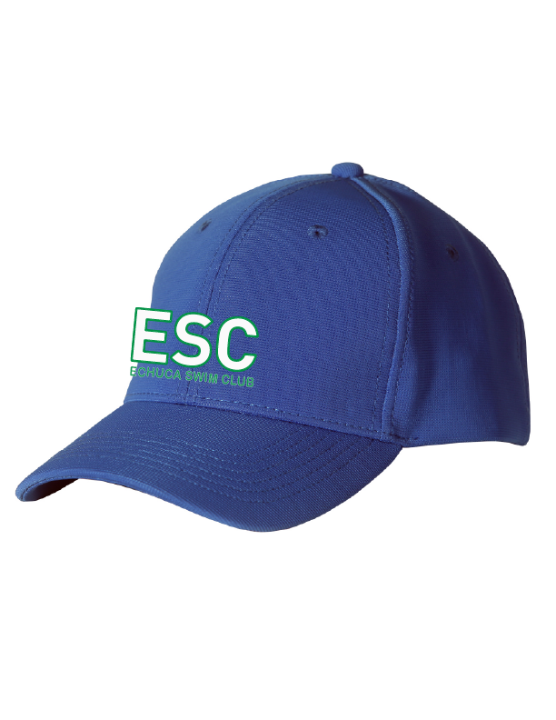 ECHUCA SWIM CLUB PEAK CAP BLUE