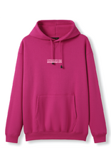 PUFF PRINT SWIMMING STROKE HOODIE - HOT PINK/PINK