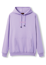 PUFF PRINT SWIMMING STROKE HOODIE - MAUVE/MAUVE