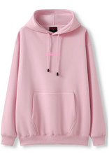 PUFF PRINT SWIMMING STROKE HOODIE - PINK/PINK