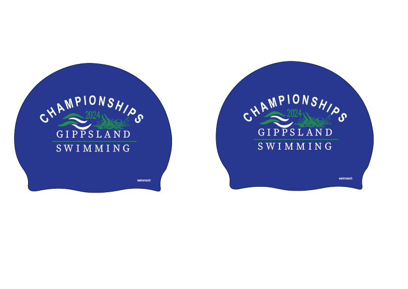 2024 Gippsland Swimming Championships Silicone Swim Cap