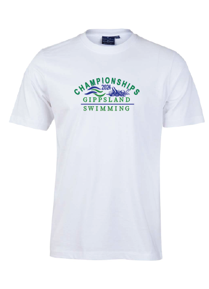 2024 Gippsland Swimming Championships Tee - White