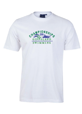 2024 Gippsland Swimming Championships Tee - White