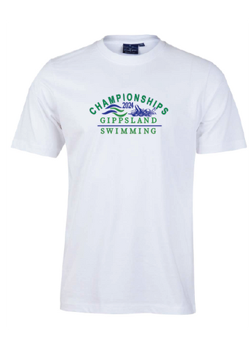 2024 Gippsland Swimming Championships Tee - White