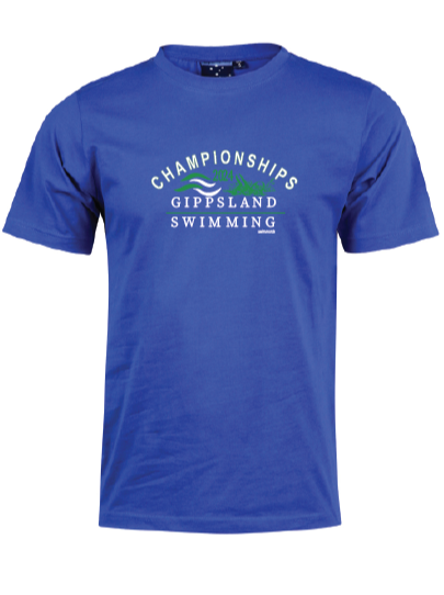 2024 Gippsland Swimming Championships Tee - Royal Blue