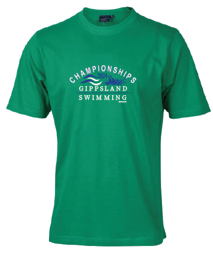 2024 Gippsland Swimming Championships Tee - Green – swimmerch