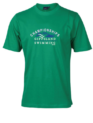 2024 Gippsland Swimming Championships Tee - Green