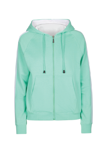 Swimming goggle Zip thru hoodie - mint/white