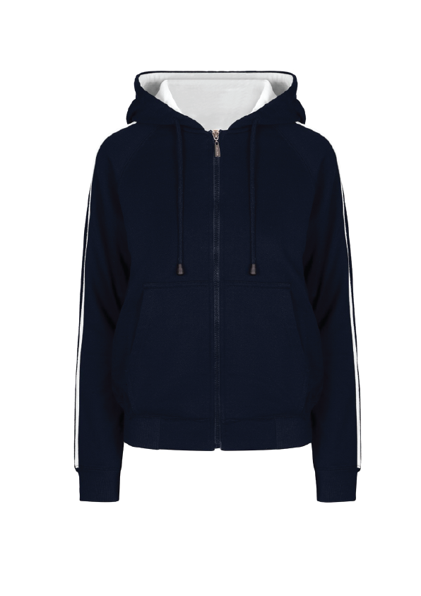 Swimming goggle Zip thru hoodie - Unisex & womens sizes navy/white