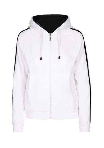 Swimming Evolution Zip thru hoodie - white/black