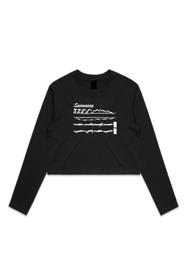 Swimming crop long sleeve tee