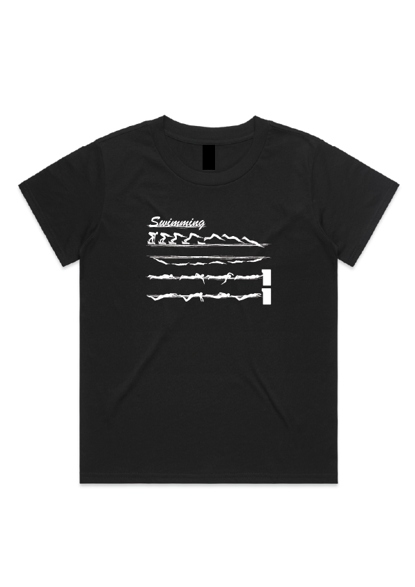 Swimming crop short sleeve tee