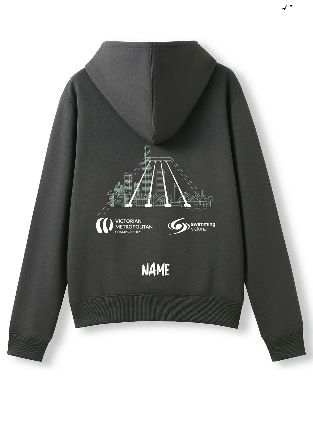 2026 METRO SC CHAMPIONSHIP ZIP THRU HOODIE - CHARCOAL