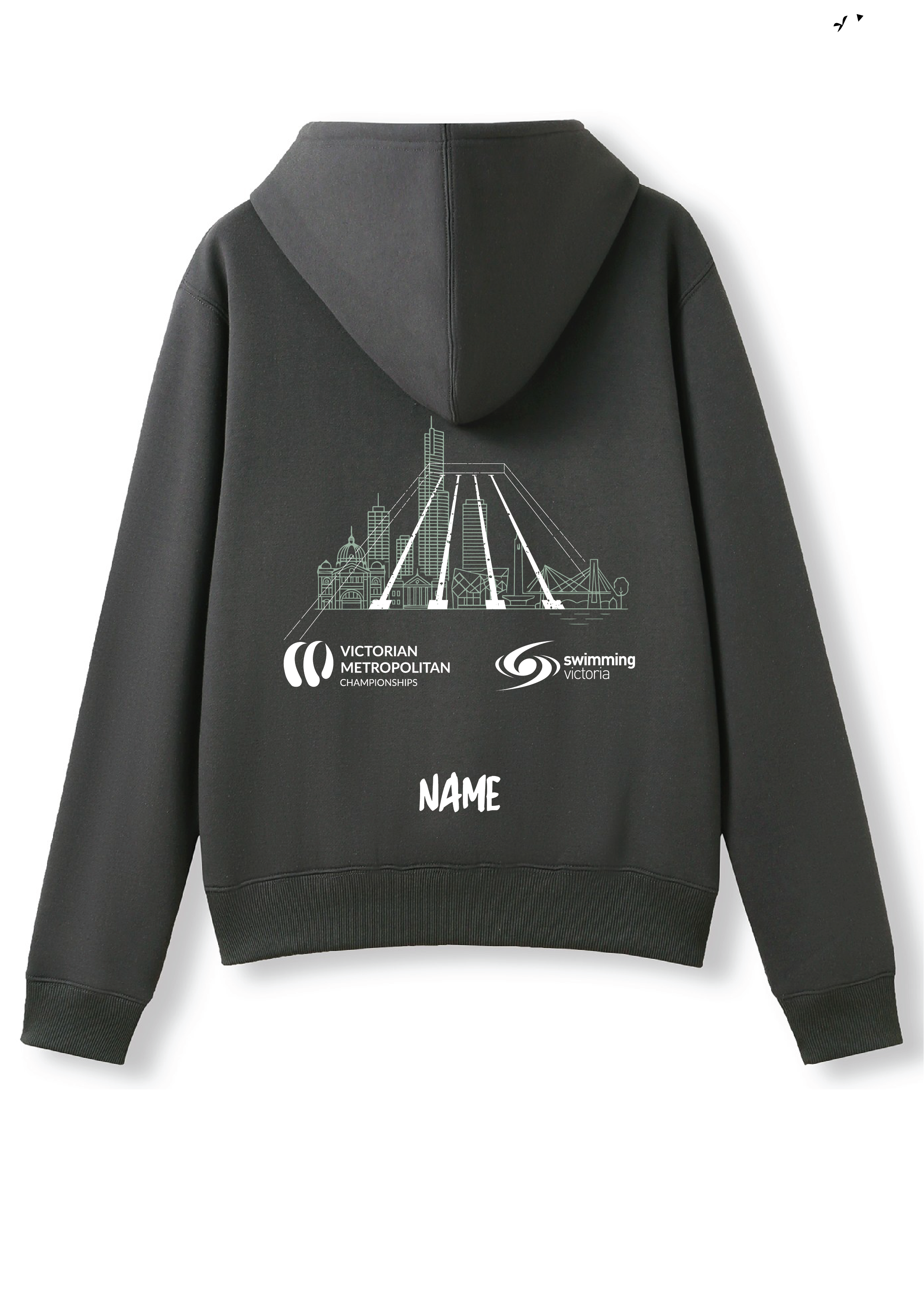 2026 METRO SC CHAMPIONSHIP ZIP THRU HOODIE - CHARCOAL