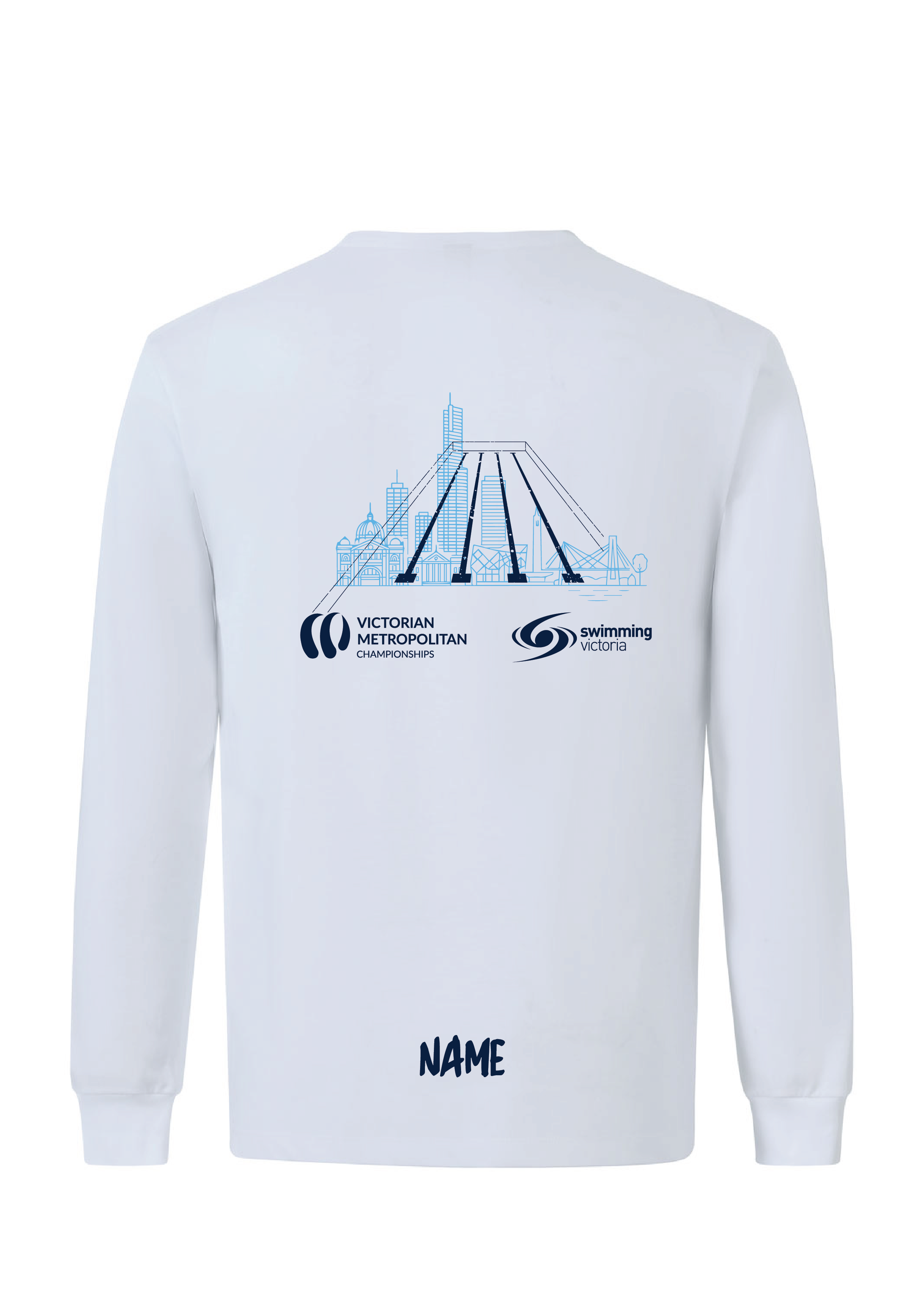 2026 METRO SC CHAMPIONSHIP LONG SLEEVE TEE  - KIDS/UNISEX WHITE