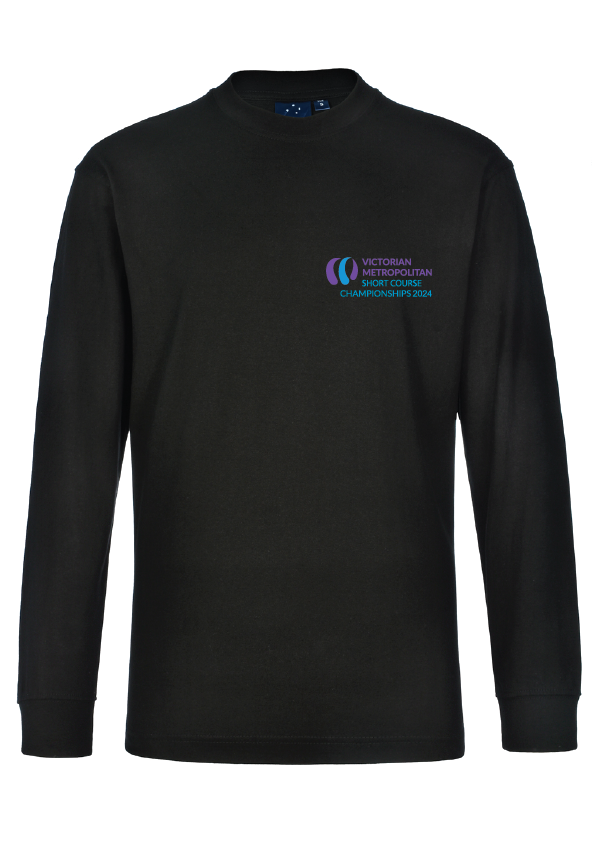 2024 Victorian Metro SC Championships Long Sleeve Tee - Black