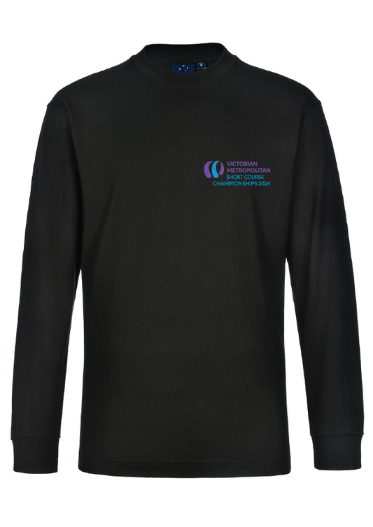 2024 Victorian Metro SC Championships Long Sleeve Tee - Black