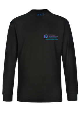 2024 Victorian Metro SC Championships Long Sleeve Tee - Black