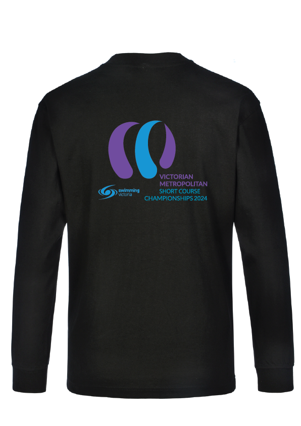 2024 Victorian Metro SC Championships Long Sleeve Tee - Black