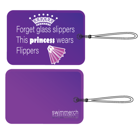 Bag Tag - Princess wears Flippers