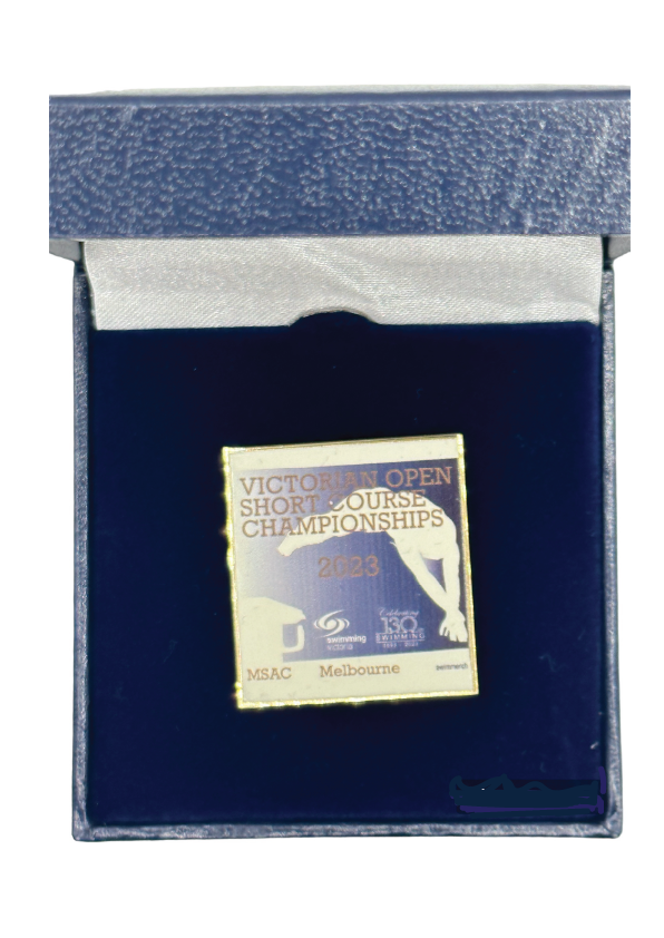 2023 Victorian Open Short Course Championships Boxed Pin - LIMITED STOCK