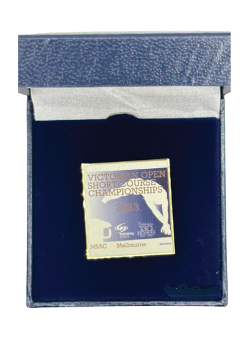 2023 Victorian Open Short Course Championships Boxed Pin - LIMITED STOCK