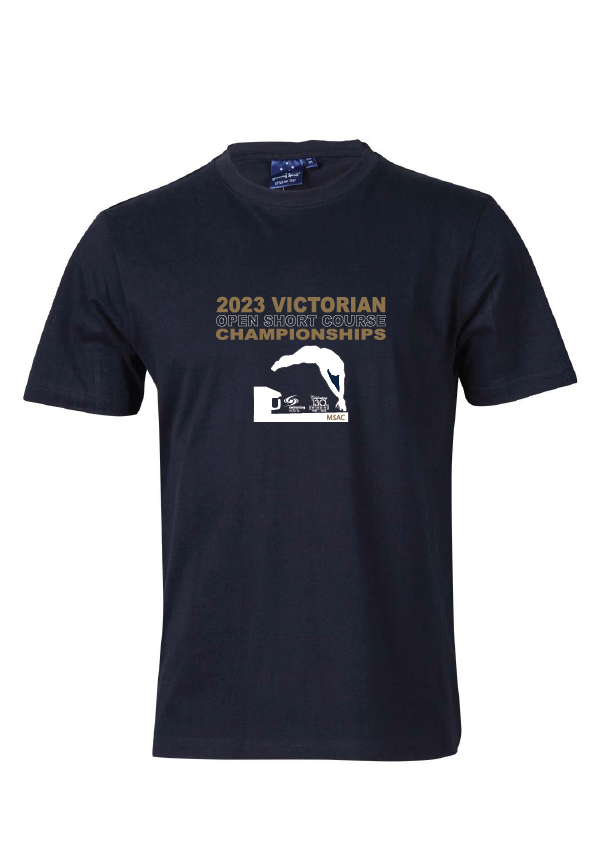 2023 Victorian Open Short Course Championships Tee - Navy