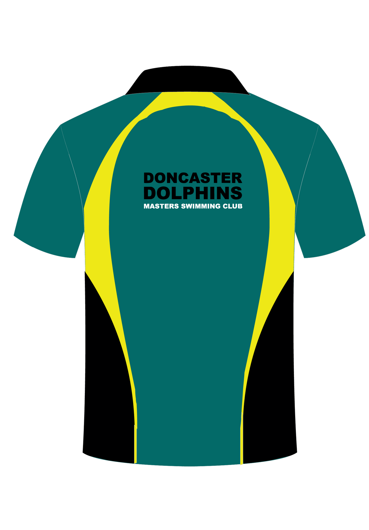 Doncaster Dolphins Masters Swim Club sublimated Polo Top - Unisex - Note delivery 3-4 weeks