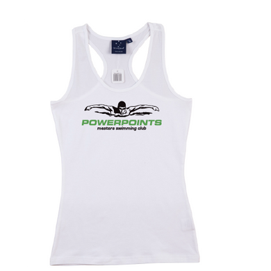 Powerpoints 2024 Nationals T-back tank Womens- White