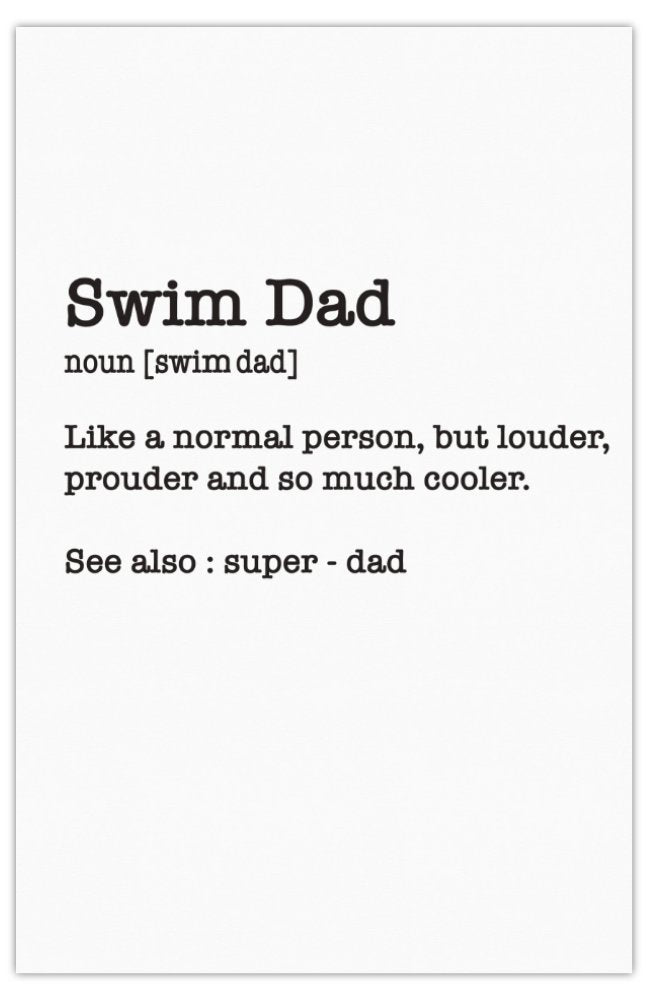 Card - SWIM DAD