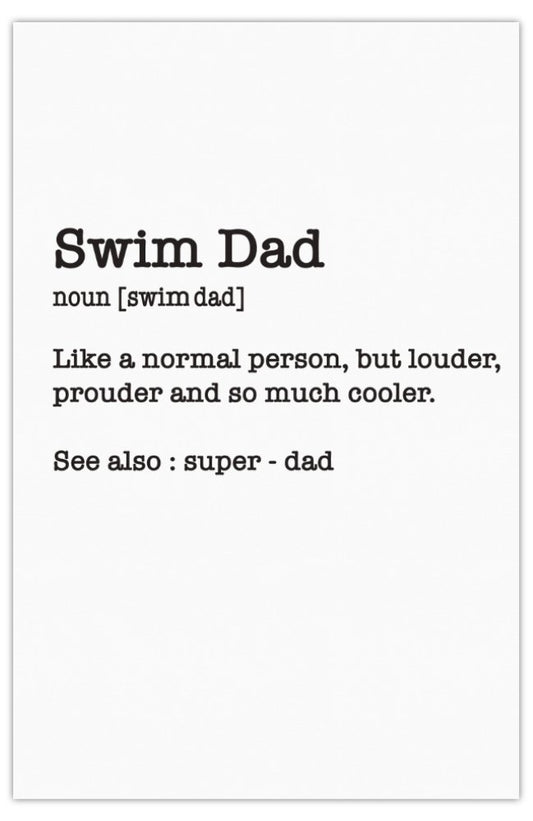 Card - SWIM DAD