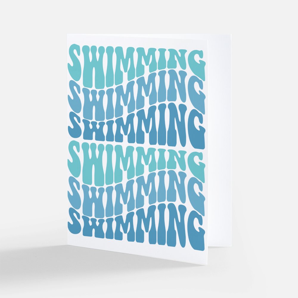 Card - Swimming
