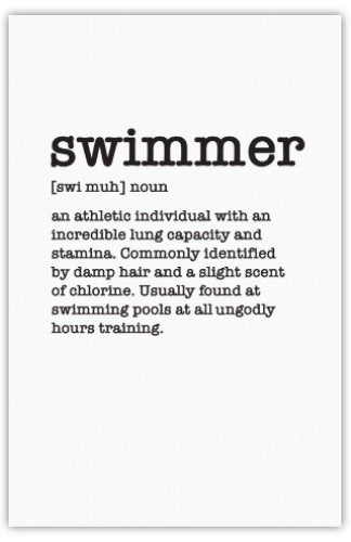 Card - Swimmer
