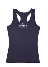 2024 Queensland Age & Open Diving Championships T-back tank Unisex/Mens - Navy