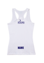 2024 Queensland Age & Open Diving Championships T-back tank Unisex/Mens - White