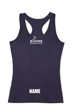 2024 Queensland Age & Open Diving Championships T-back tank Unisex/Mens - Navy