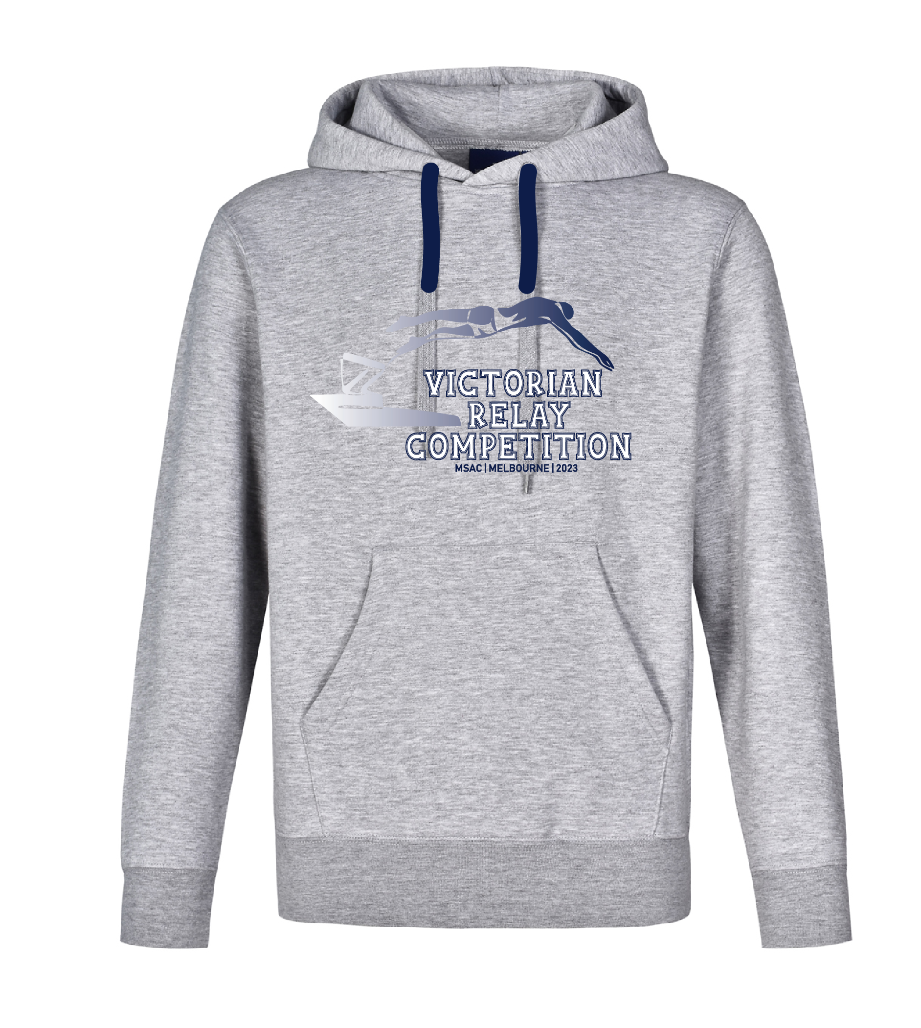 2023 Victorian relay competition Hoodie - Grey Marle