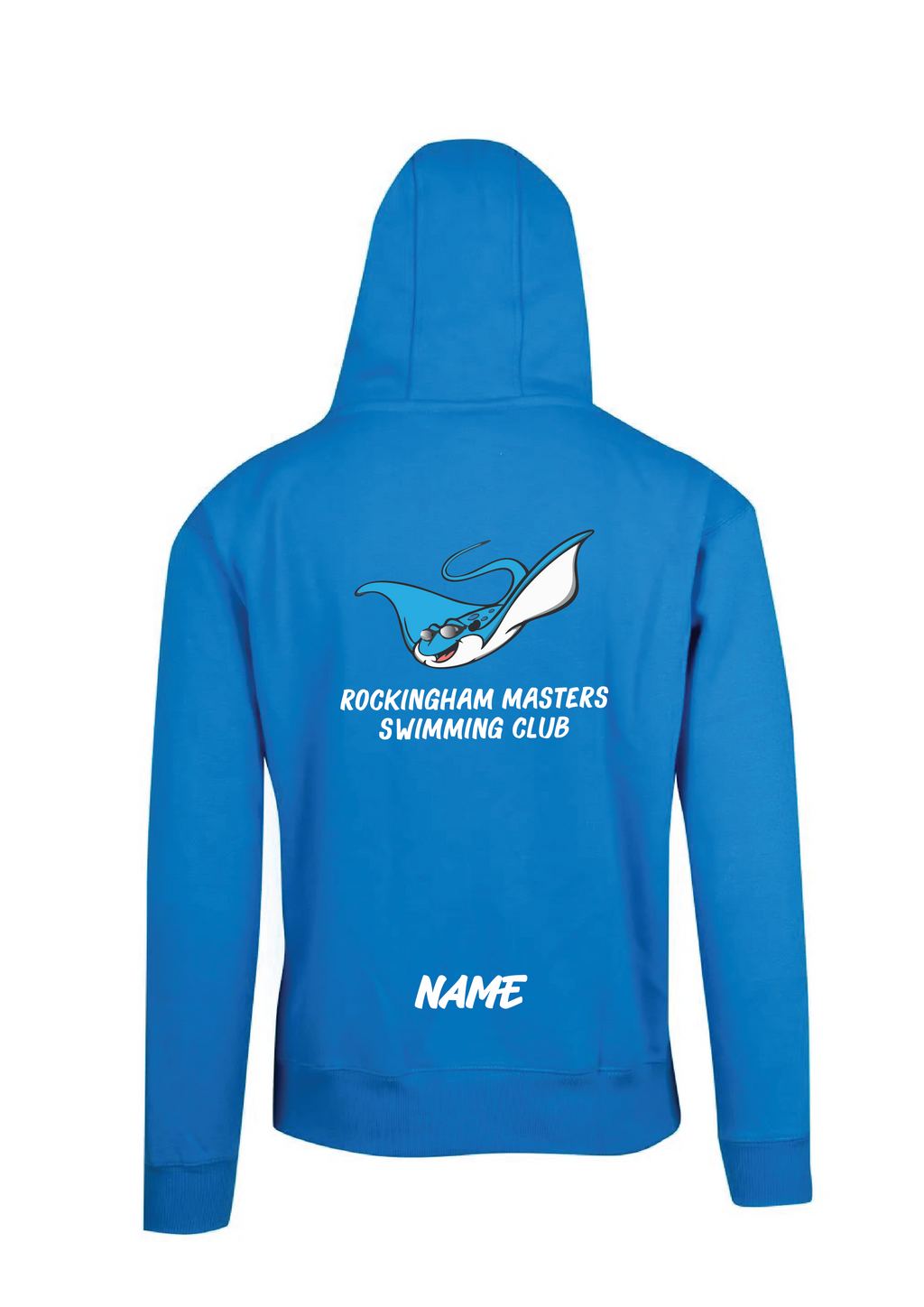 Rockingham Masters Swim Club hoodie - Azure Blue